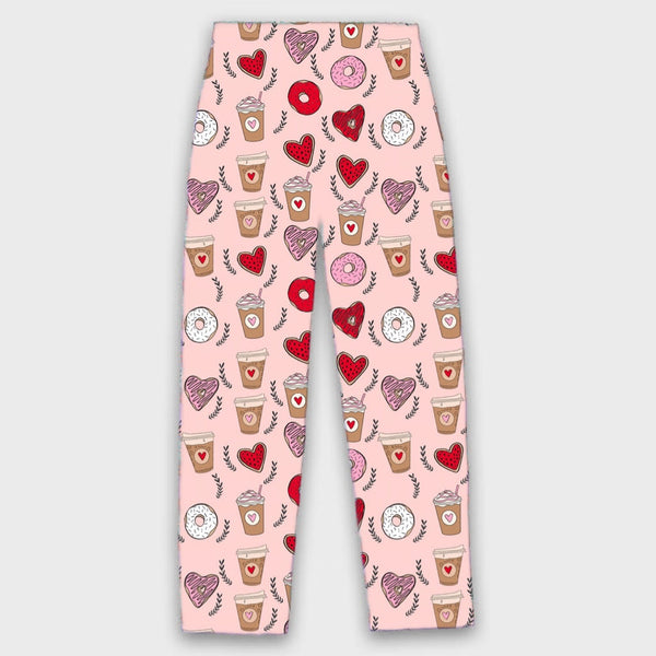 coffee-donuts-adult-lounge-pants-just-for-littles®️ - Sophia's Style Pajamas-1